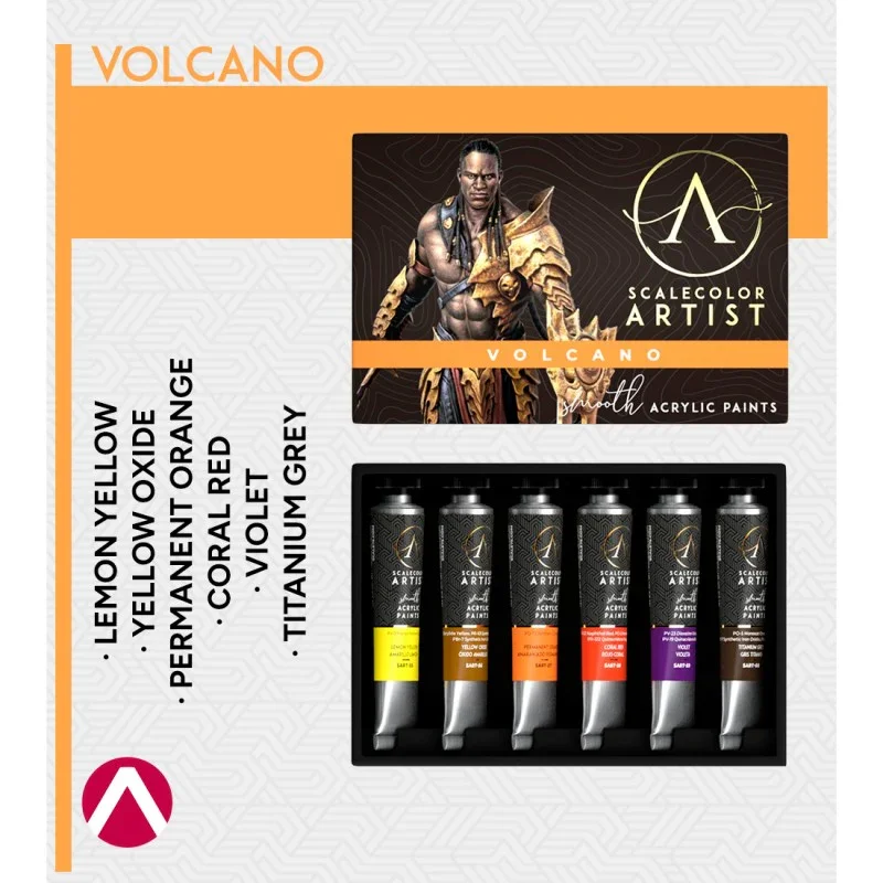 Scale 75 - Scalecolor Artist - Volcano Paint Set - Image 3
