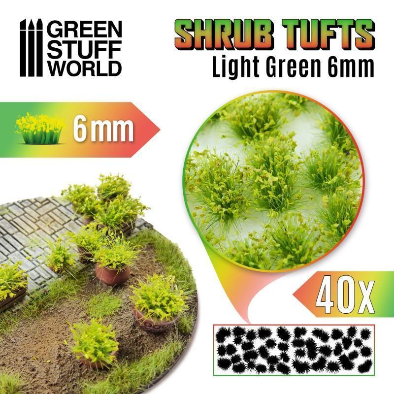 GREEN STUFF WORLD Shrub Tufts 6mm Self-Adhesive Light Green - Image 2