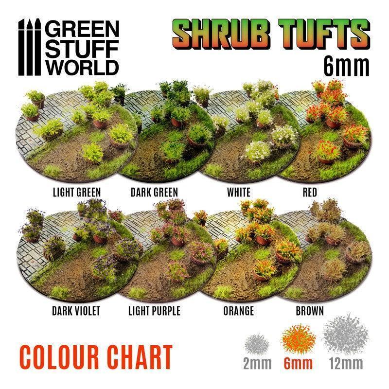 GREEN STUFF WORLD Shrub Tufts 6mm Self-Adhesive Light Green - Image 3