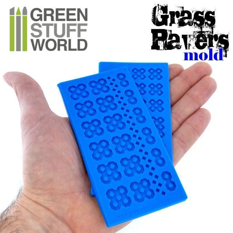 GREEN STUFF WORLD Silicone Molds - Grass Paver - Image 3