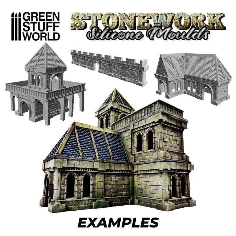 GREEN STUFF WORLD Silicone Moulds - Stonework - Image 3