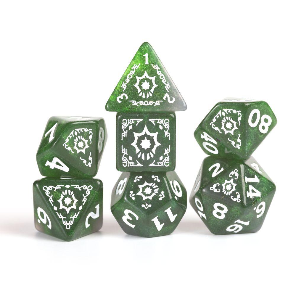 Sirius Dice - D&D Adventure Dice - Cleric - Green - Image 4