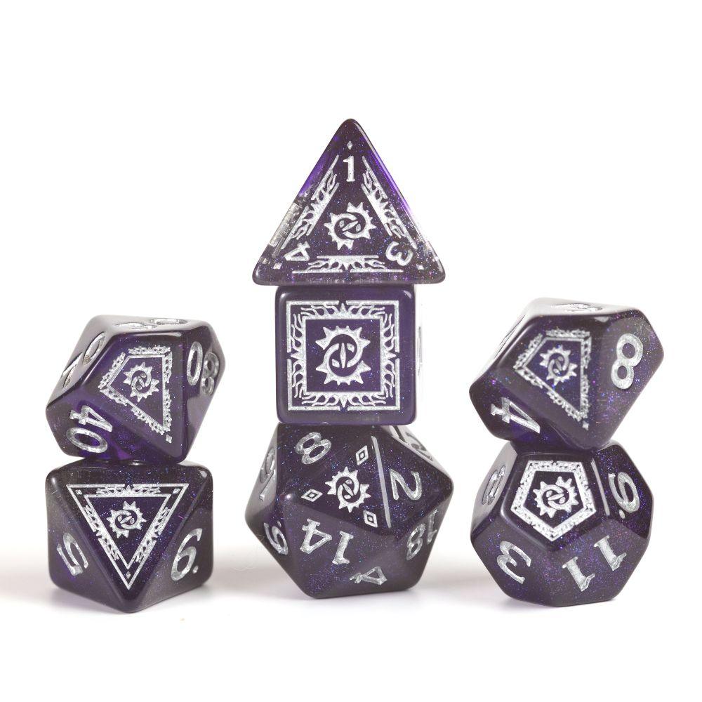 Sirius Dice - D&D Adventure Dice - Warlock - Purple - Image 4