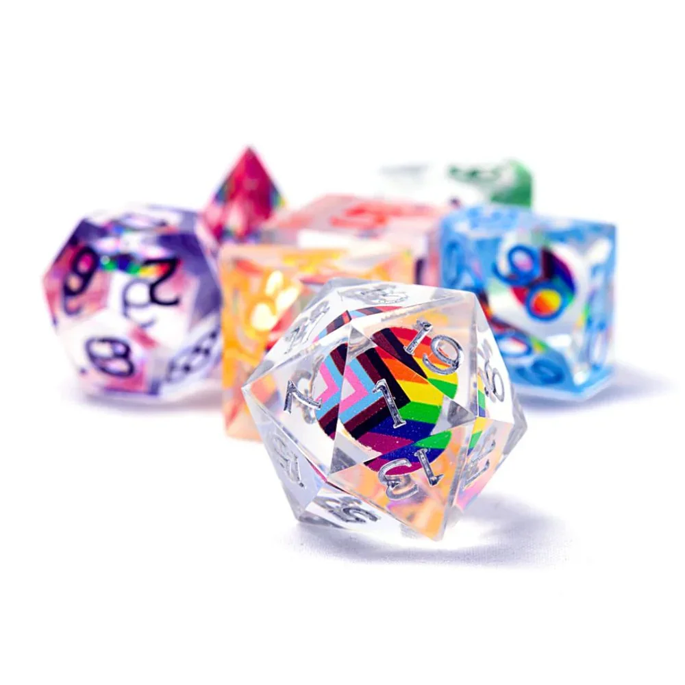 Sirius Dice - Dungeons and Dragons Progress Pride Dice Set 7 - Image 4