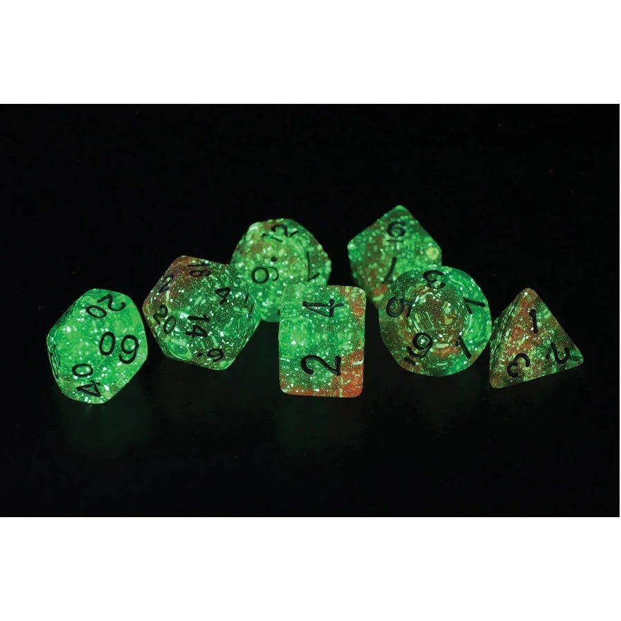 Sirius Dice - Lotus Glowworm Dice Set 7 - Image 4