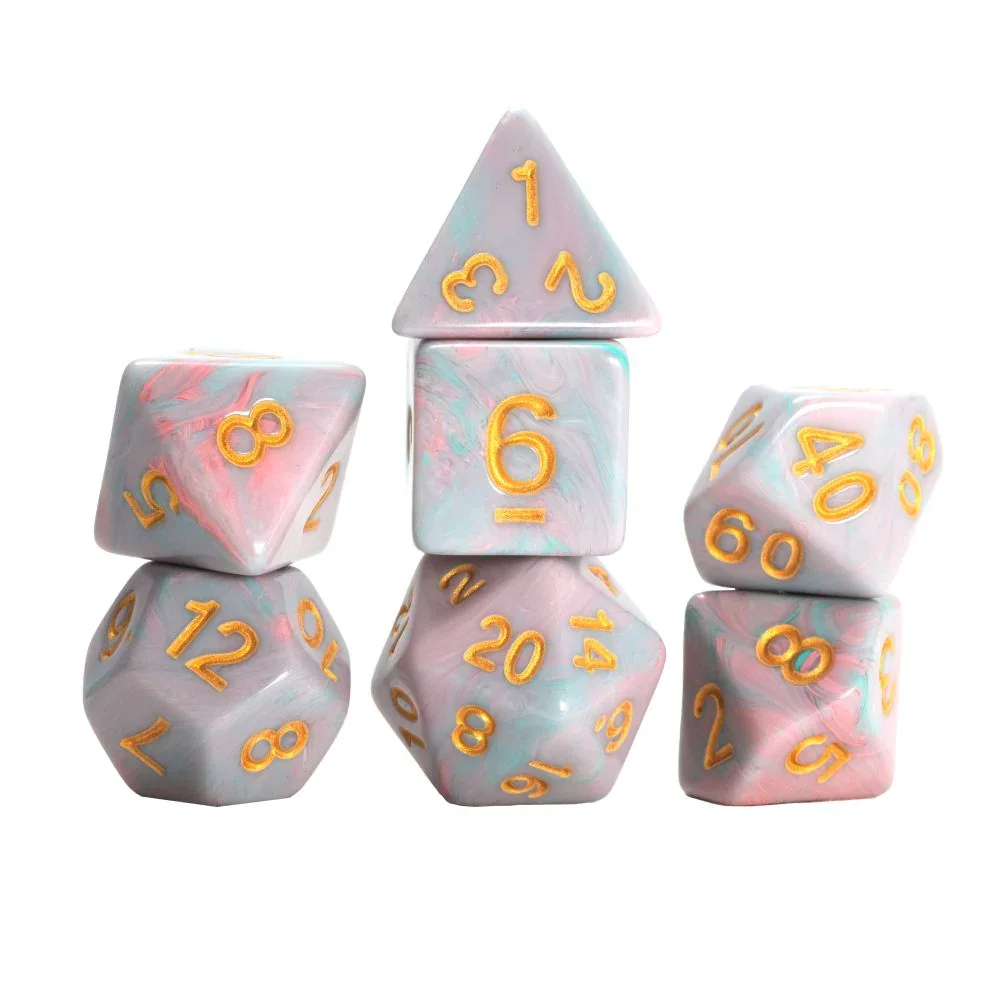 Sirius Dice - Pink Unicorn Dice Set 7 - Image 2