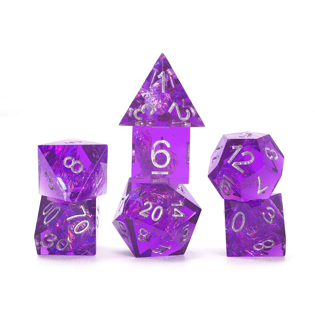 Sirius Dice - Sharp Purple Fairy Dice Set 7 - Image 2