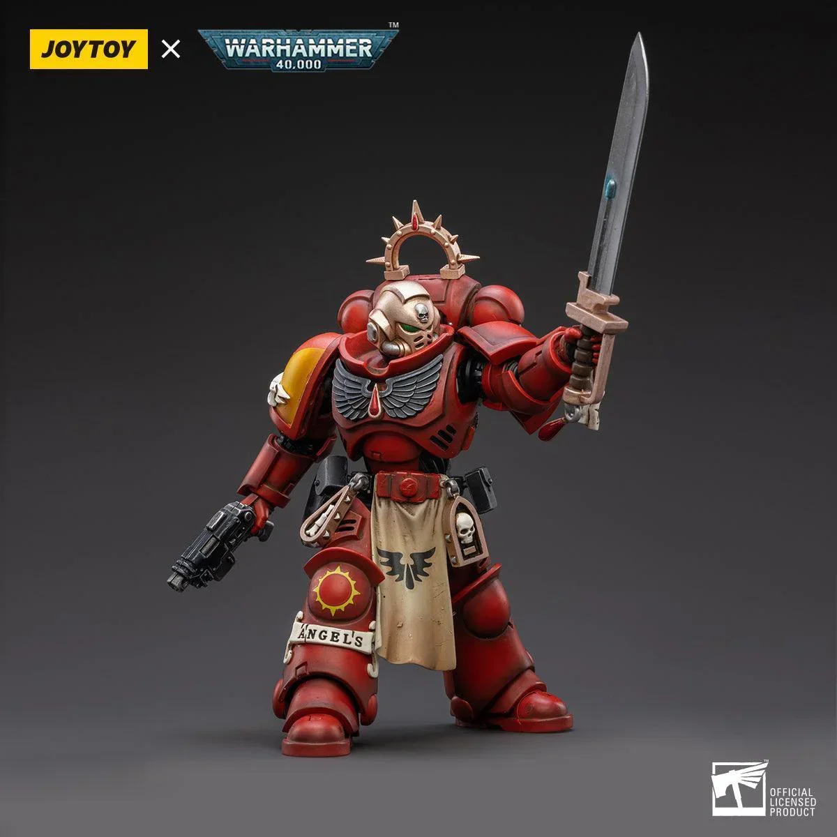 Space Marine Miniatures: 1/18 Scale Blood Angels Primaris Lieutenant Tolmeron - Image 3