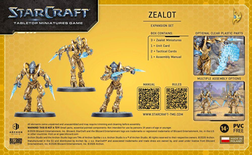 Starcraft Miniatures Games: Protoss - Zealot - Expansion Set - Pre_Order - Image 5