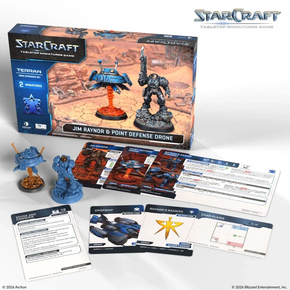 Starcraft Miniatures Games: Terran - Jim Raynor (Raynor's Raiders) - Hero Expansion Set - Pre_Order - Image 2
