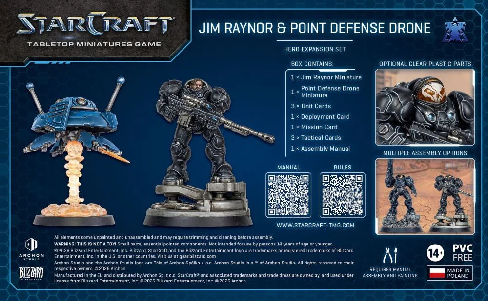 Starcraft Miniatures Games: Terran - Jim Raynor (Raynor's Raiders) - Hero Expansion Set - Pre_Order - Image 5