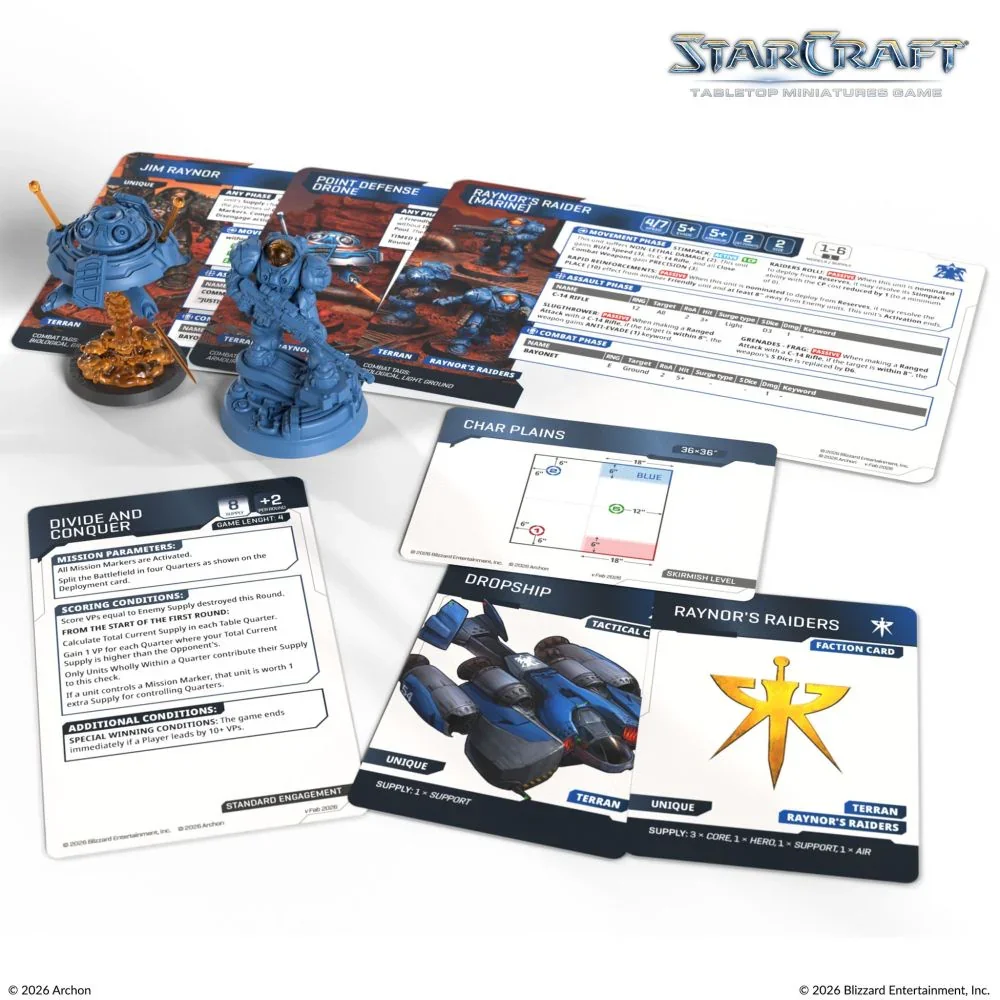 Starcraft Miniatures Games: Terran - Jim Raynor (Raynor's Raiders) - Hero Expansion Set - Pre_Order - Image 7