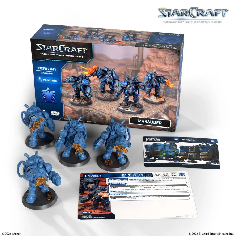 Starcraft Miniatures Games: Terran - Marauder - Expansion Set - Pre-Order - Image 2