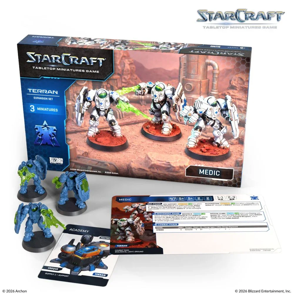 Starcraft Miniatures Games: Terran - Medic - Expansion Set - Pre-Order - Image 2