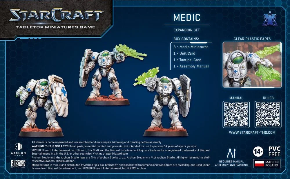 Starcraft Miniatures Games: Terran - Medic - Expansion Set - Pre-Order - Image 5