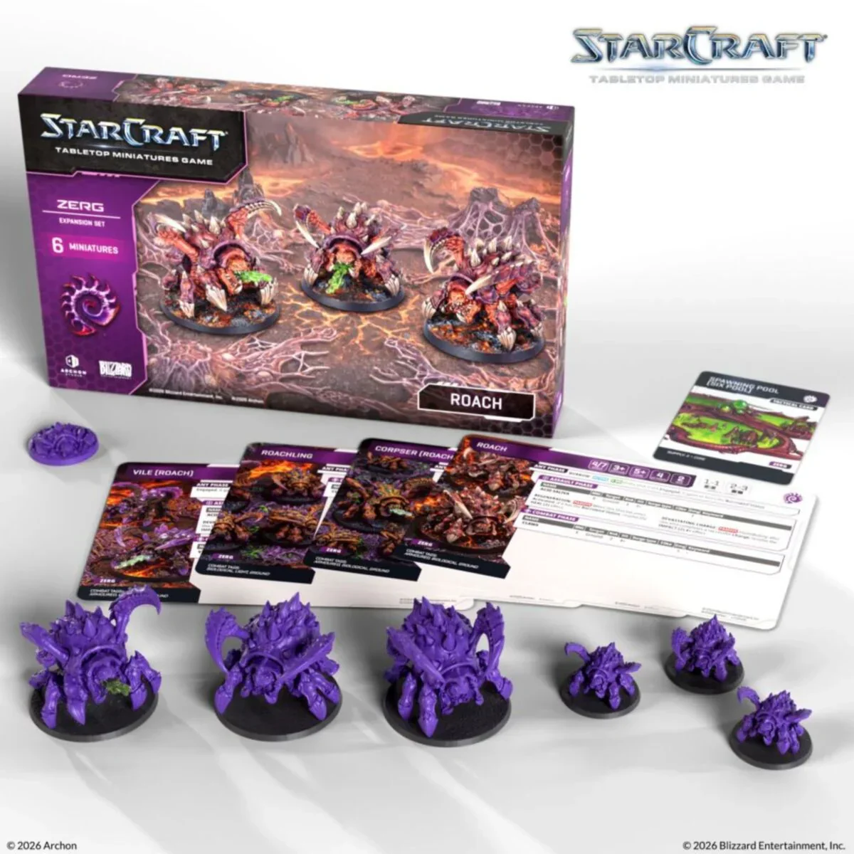 Starcraft Miniatures Games: Zerg - Roach - Expansion Set - Pre-Order - Image 2