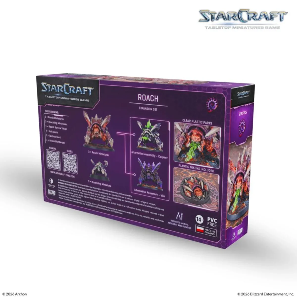 Starcraft Miniatures Games: Zerg - Roach - Expansion Set - Pre-Order - Image 3