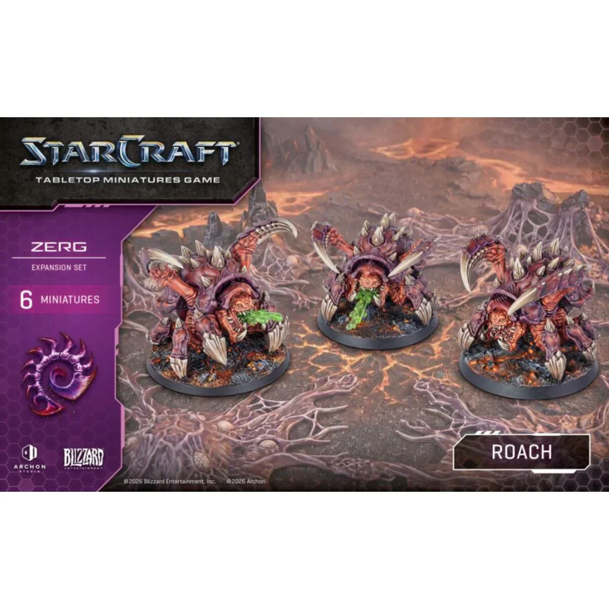 Starcraft Miniatures Games: Zerg - Roach - Expansion Set - Pre-Order - Image 4