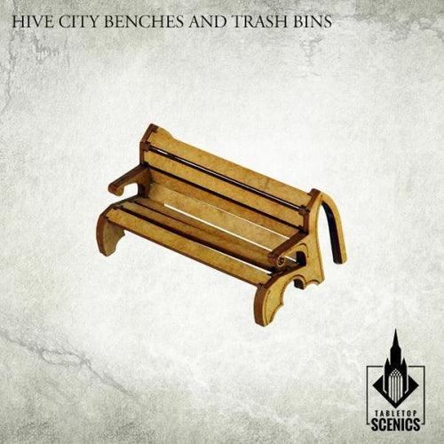 TABLETOP SCENICS Hive City Benches & Trash Bins - Image 4