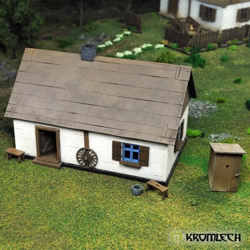 TABLETOP SCENICS Poland 1939 Wooden Cottage with Privy - Image 3