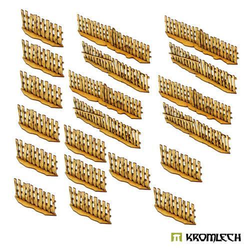 TABLETOP SCENICS Poland 1939 Wooden Fence - Straight Sections - Image 2