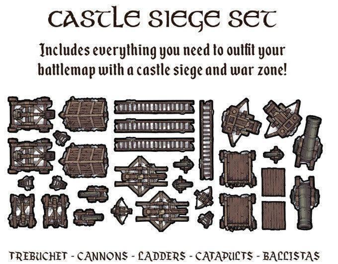GTG Minis Tabletop Tokens - Castle Siege Set - Image 2