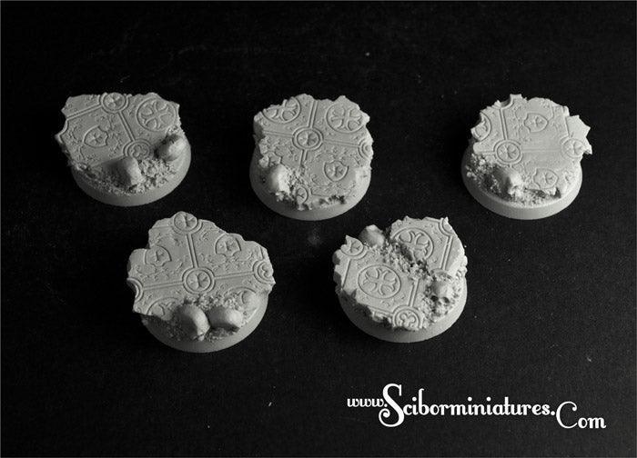 Templar Ruins 25mm round bases set1 (5) 2nd edition
