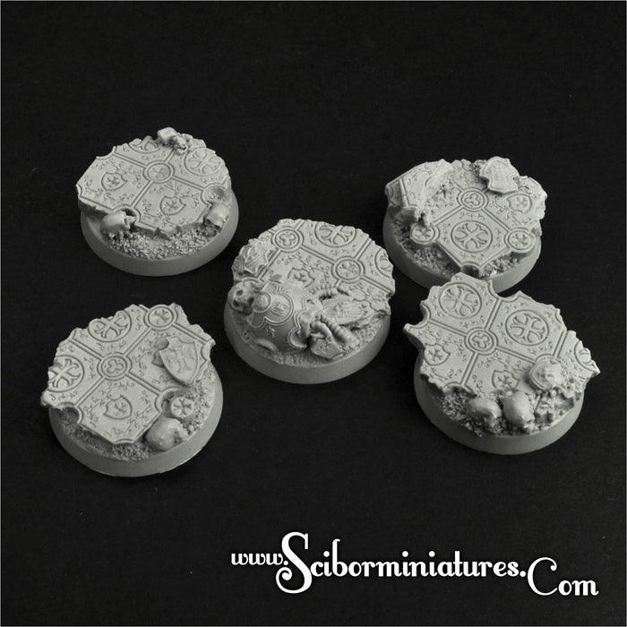 Templar Ruins 32 mm round bases (5)