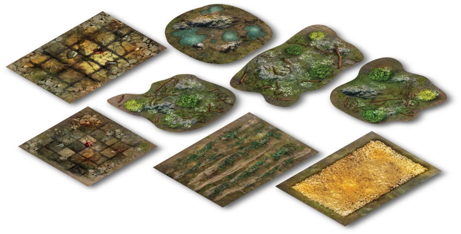 TerrainCrate Fantasy Gaming Templates (x8)