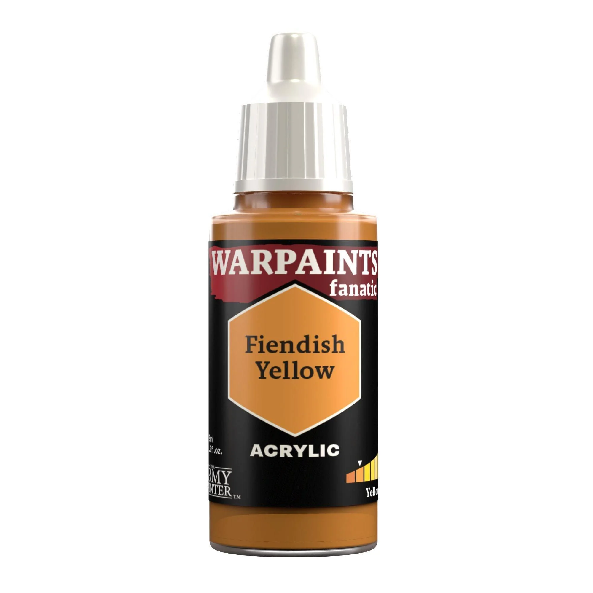 The Army Painter Warpaints Fanatic: Fiendish Yellow - 18ml Acrylic Paint