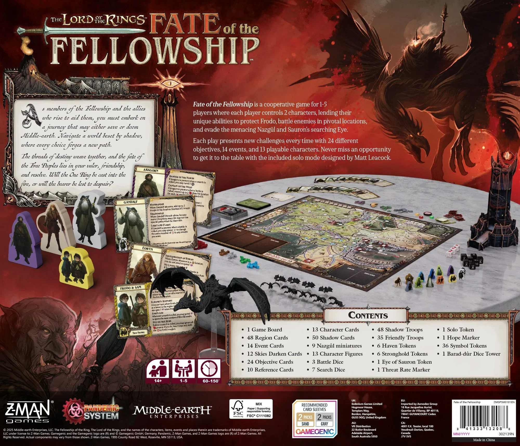 The Lord of the Rings Fate of the Fellowship - A Pandemic System Game - Image 9