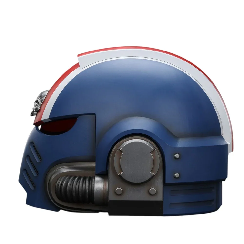 U2 Warhammer Collectibles: 1/1 Scale Uitramarines Lieutenant Titus' MKX Helmet - Image 3