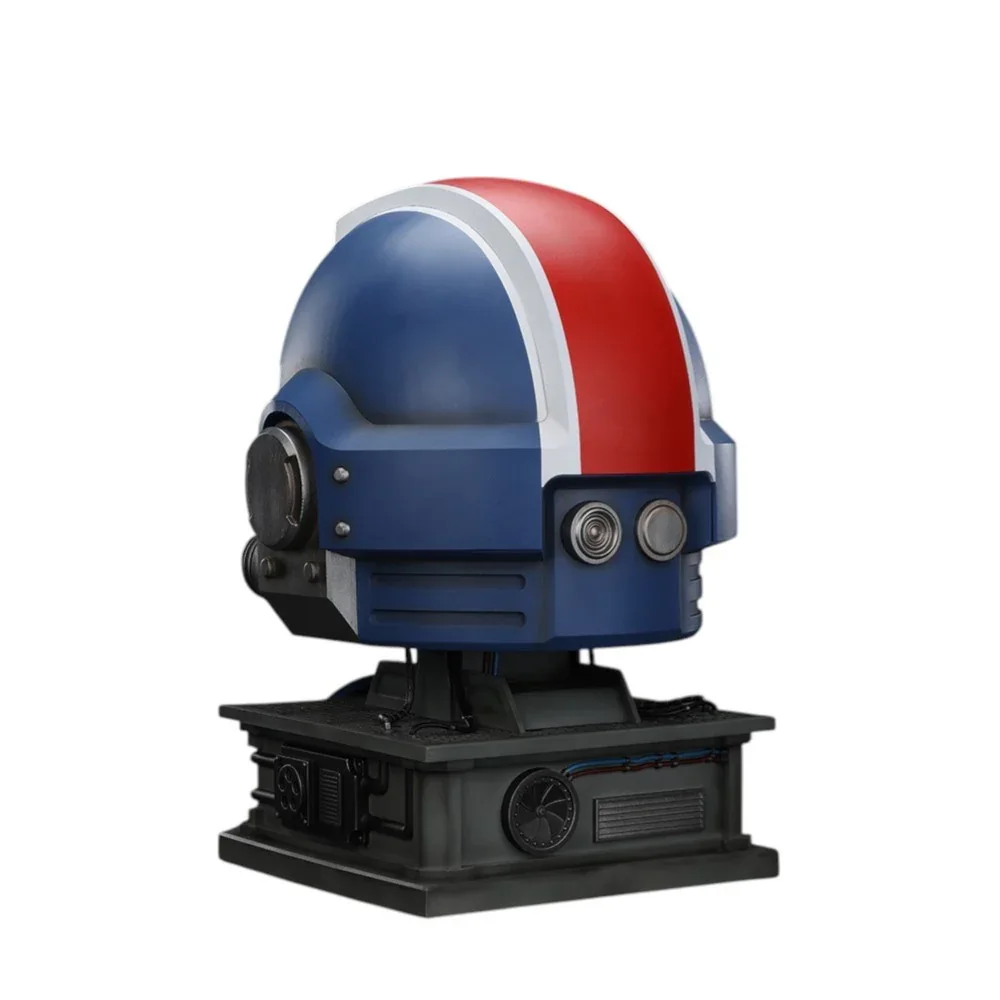 U2 Warhammer Collectibles: 1/1 Scale Ultramarines Lieutenant Titus' MKX Helmet & Display Stand - Image 5