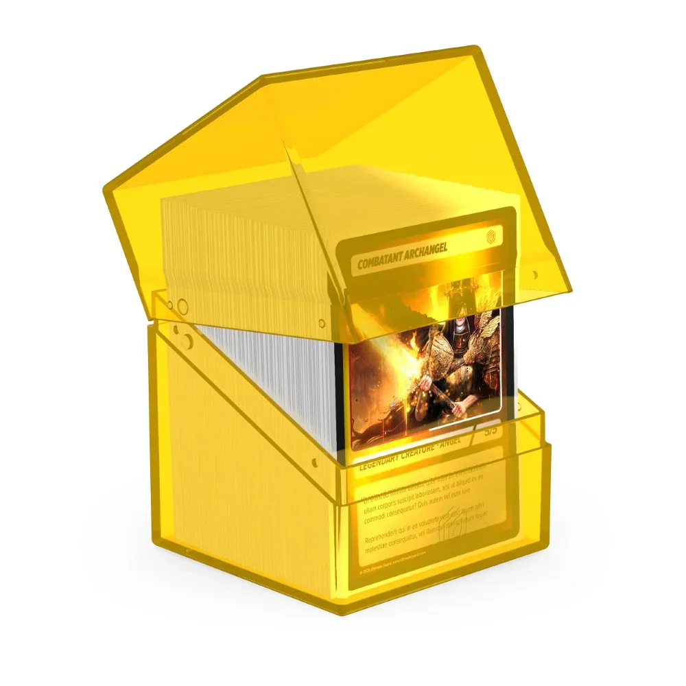 Ultimate Guard: Deck Box – Boulder 100+ – Clear: Amber - Image 2