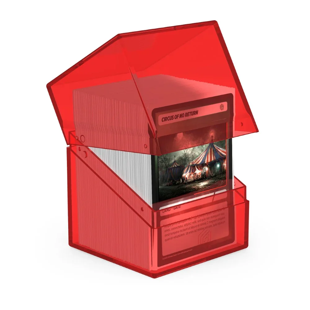 Ultimate Guard: Deck Box – Boulder 100+ – Clear: Ruby - Image 2