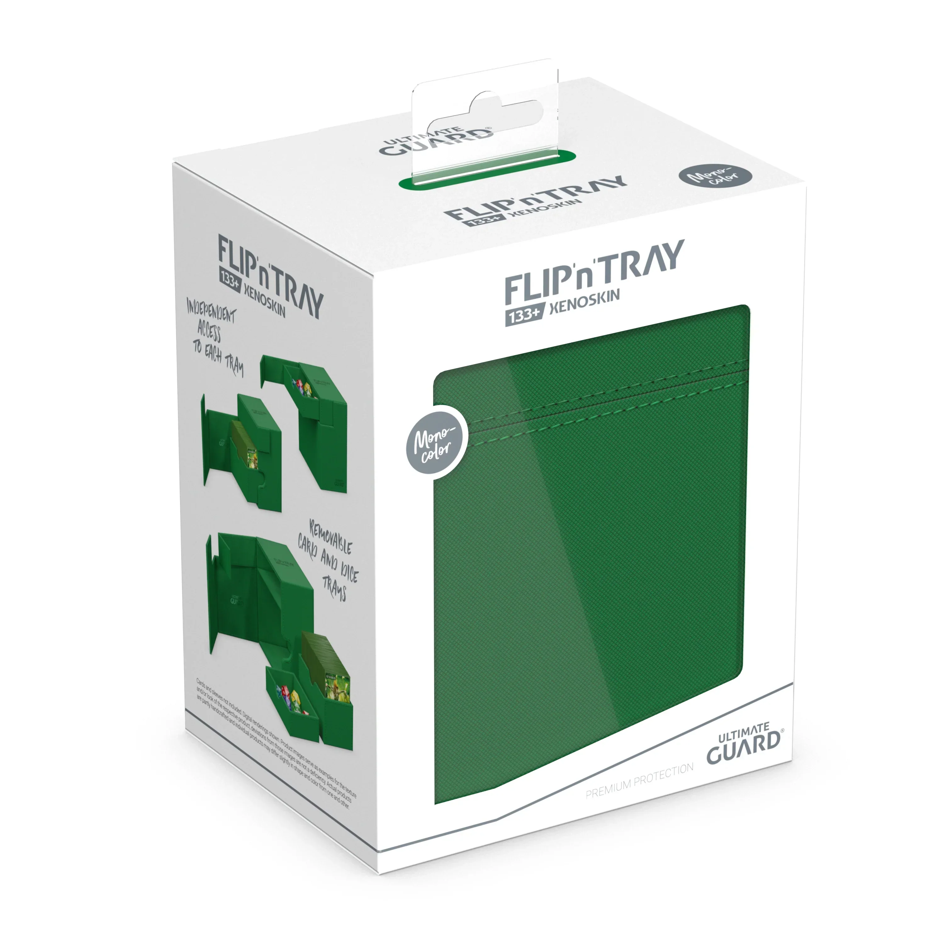 Ultimate Guard: Deck Box – XenoSkin Flip'n'Tray 133+ – Green