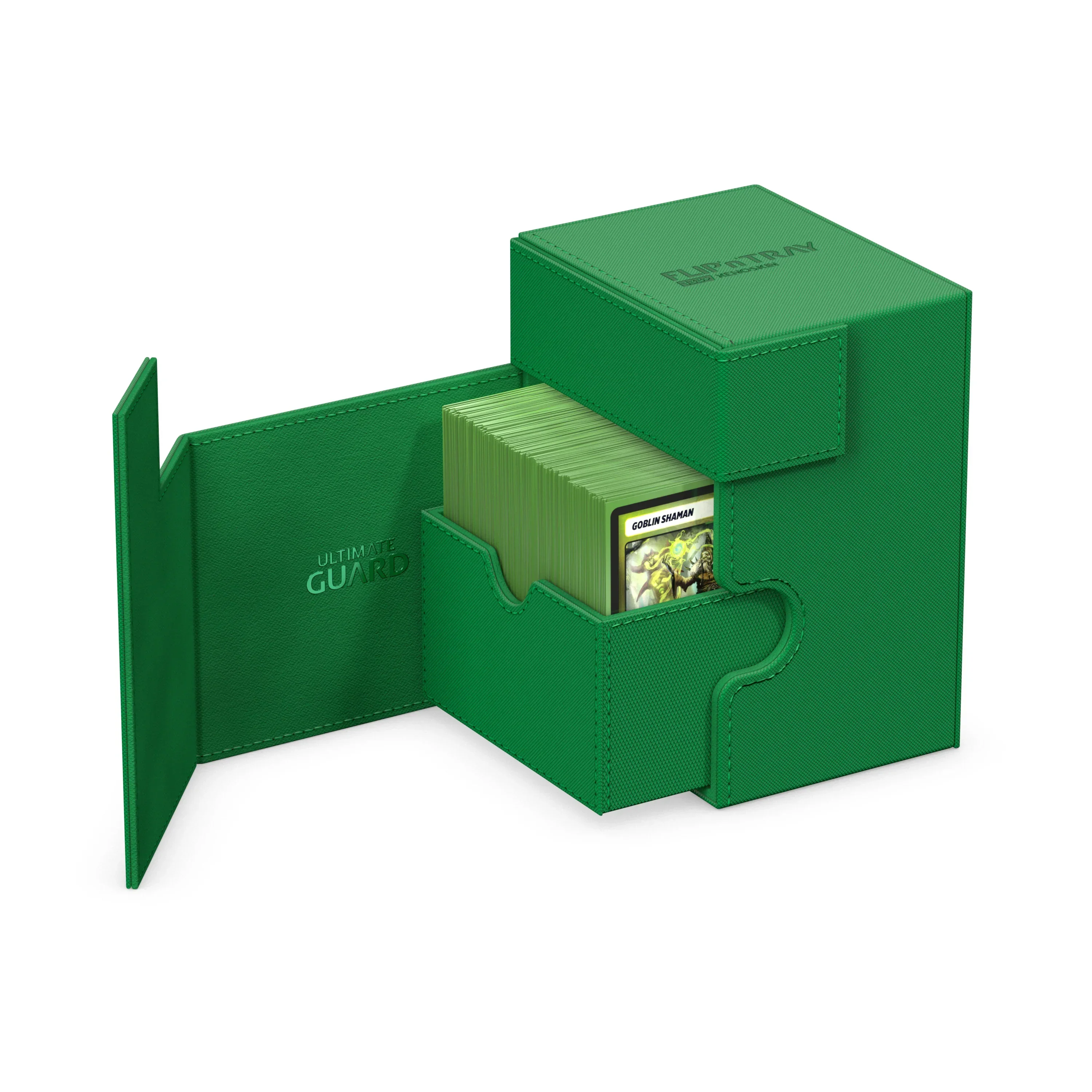 Ultimate Guard: Deck Box – XenoSkin Flip'n'Tray 133+ – Green - Image 2