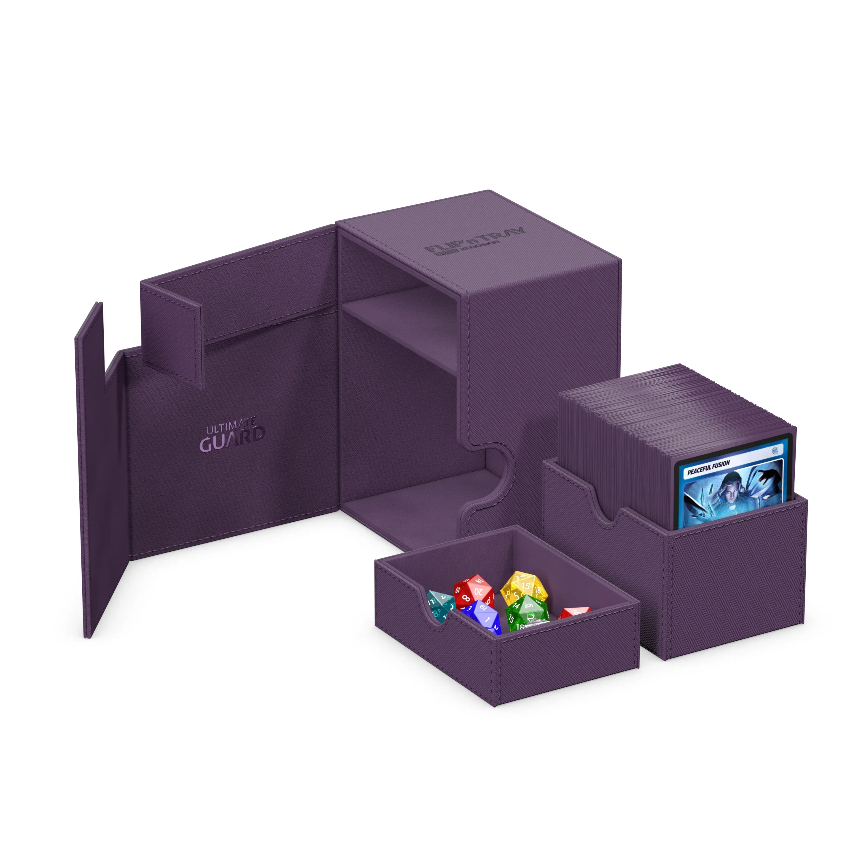 Ultimate Guard: Deck Box – XenoSkin Flip'n'Tray 133+ – Purple - Image 3