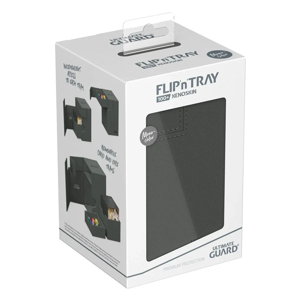 Ultimate Guard: Deck Box – XenoSkin Monocolor Flip'n'Tray 100+ – Grey