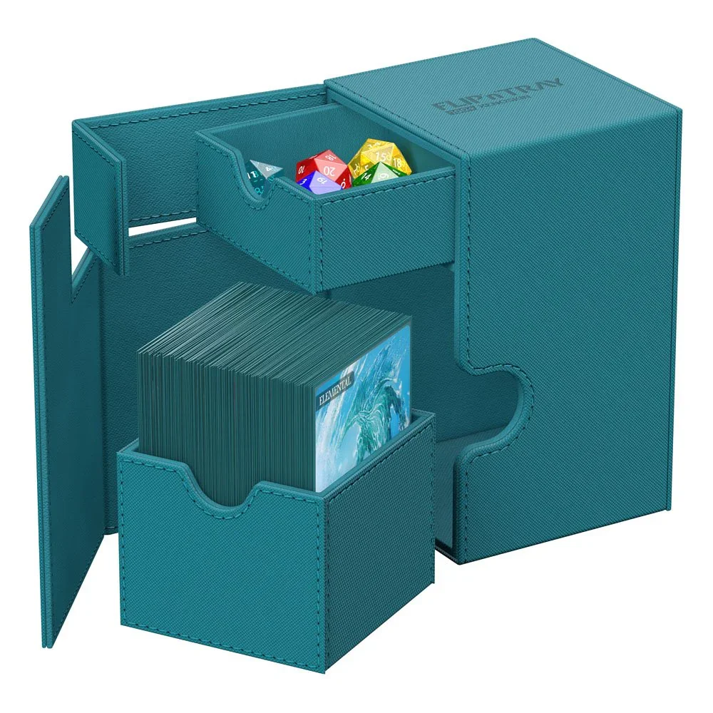 Ultimate Guard: Deck Box β XenoSkin Monocolor Flip'n'Tray 100+ β Petrol - Image 3