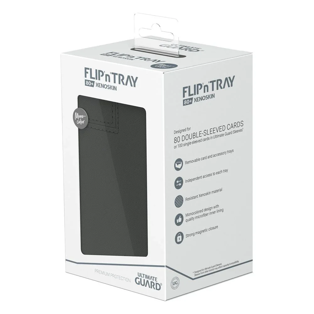 Ultimate Guard: Deck Box – XenoSkin Monocolor Flip'n'Tray 80+ – Grey