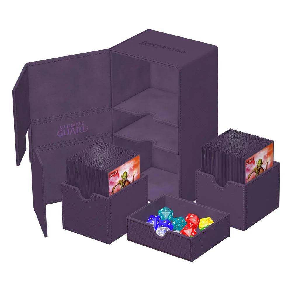 Ultimate Guard: Deck Box – XenoSkin Monocolor Twin Flip'n'Tray 200+ – Purple - Image 2