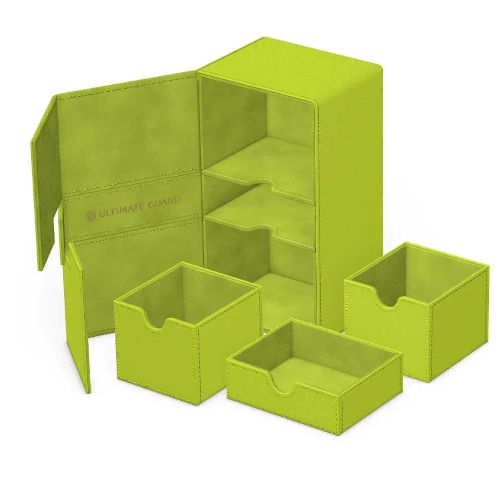 Ultimate Guard: Deck Box – XenoSkin Twin Flip'n'Tray Deck Case 200+ – 2025 Summer Edition: Lime - Image 3