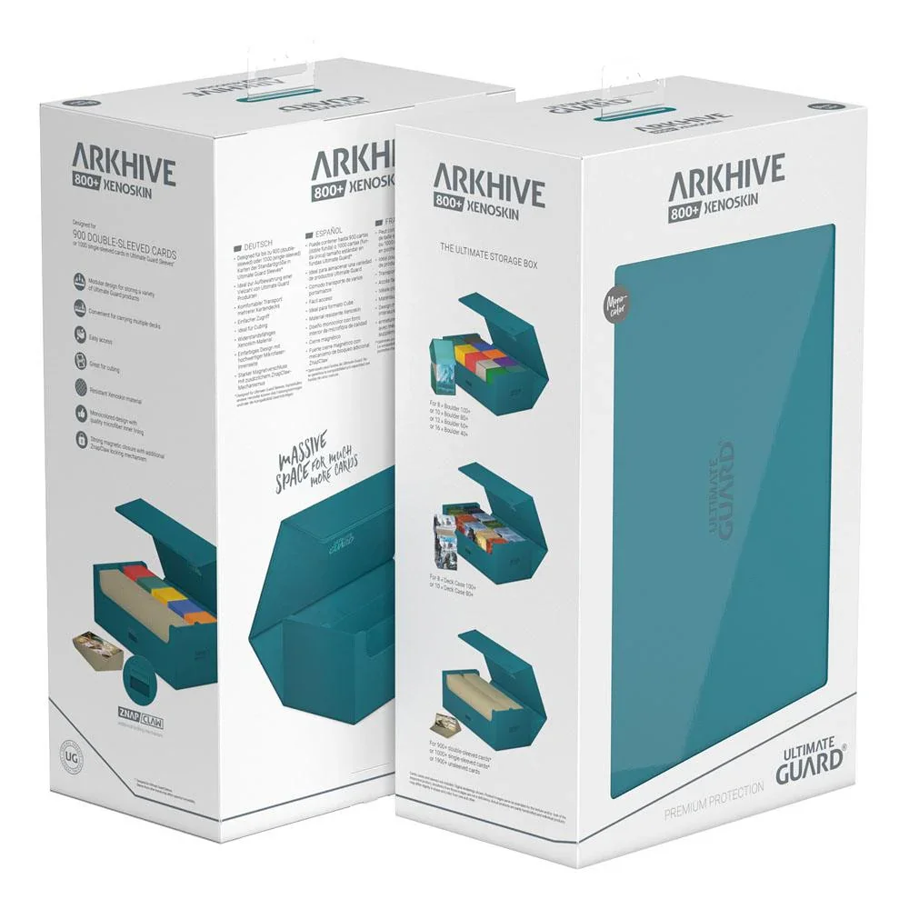 Ultimate Guard: Deck Case – XenoSkin Monocolour Arkhive Flip Case 800+ – Petrol - Image 2