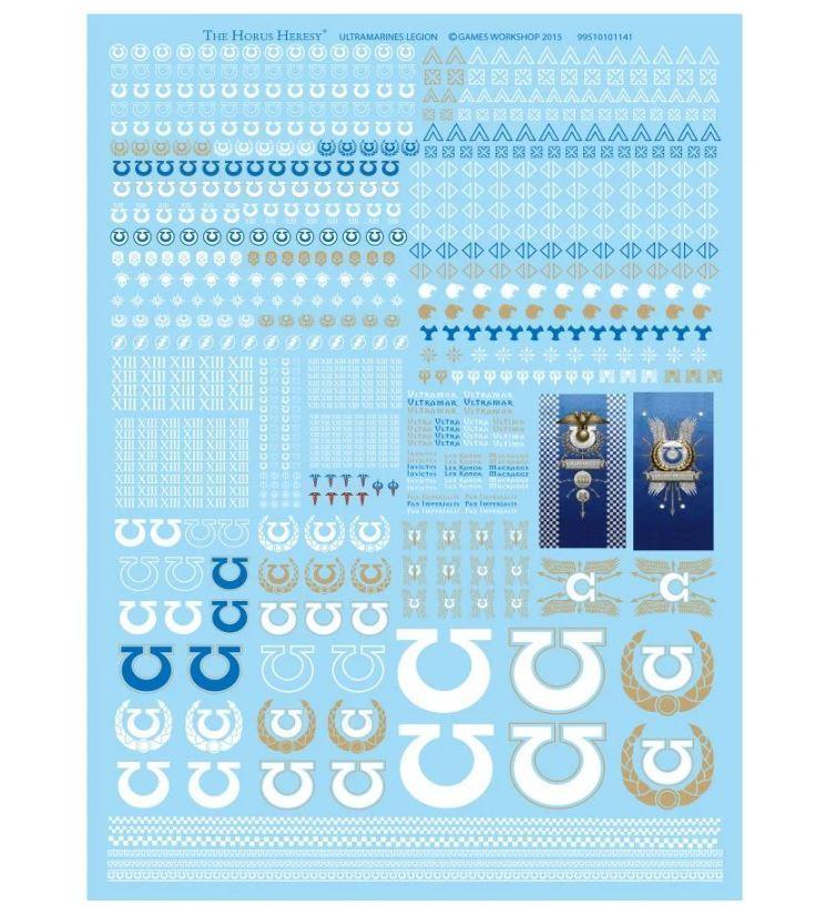 Ultramarines Legion Transfer Sheet