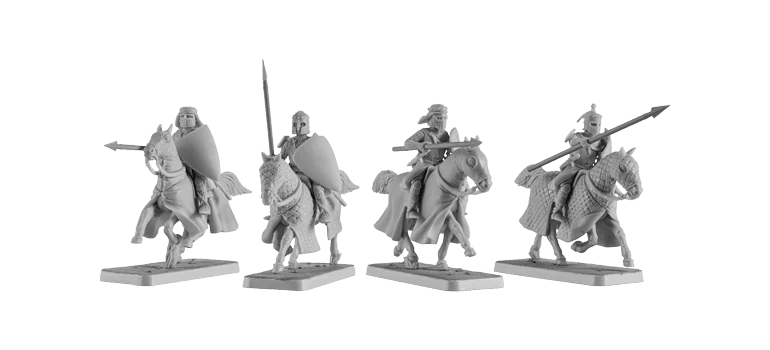 V&V Miniatures - Mounted Crusader Knights