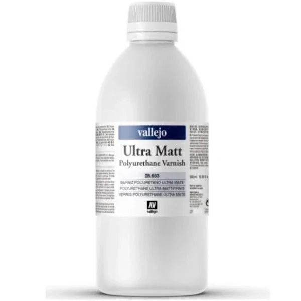 Vallejo 28653 Ultra Matt Polyurethane Varnish 500ml