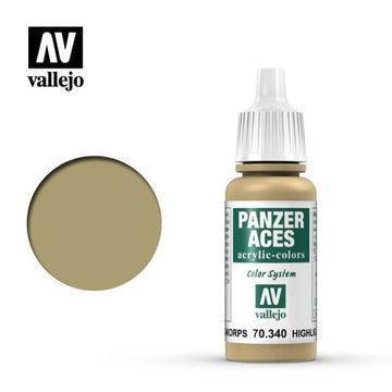 Vallejo 70340 Panzer Aces Africakorps Highlights 17 ml Acrylic Paint