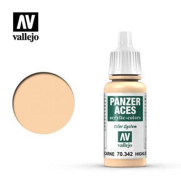 Vallejo 70342 Panzer Aces Flesh Highlights 17 ml Acrylic Paint