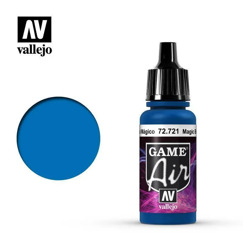 Vallejo 72721 Game Air Magic Blue 17 ml Acrylic Airbrush Paint